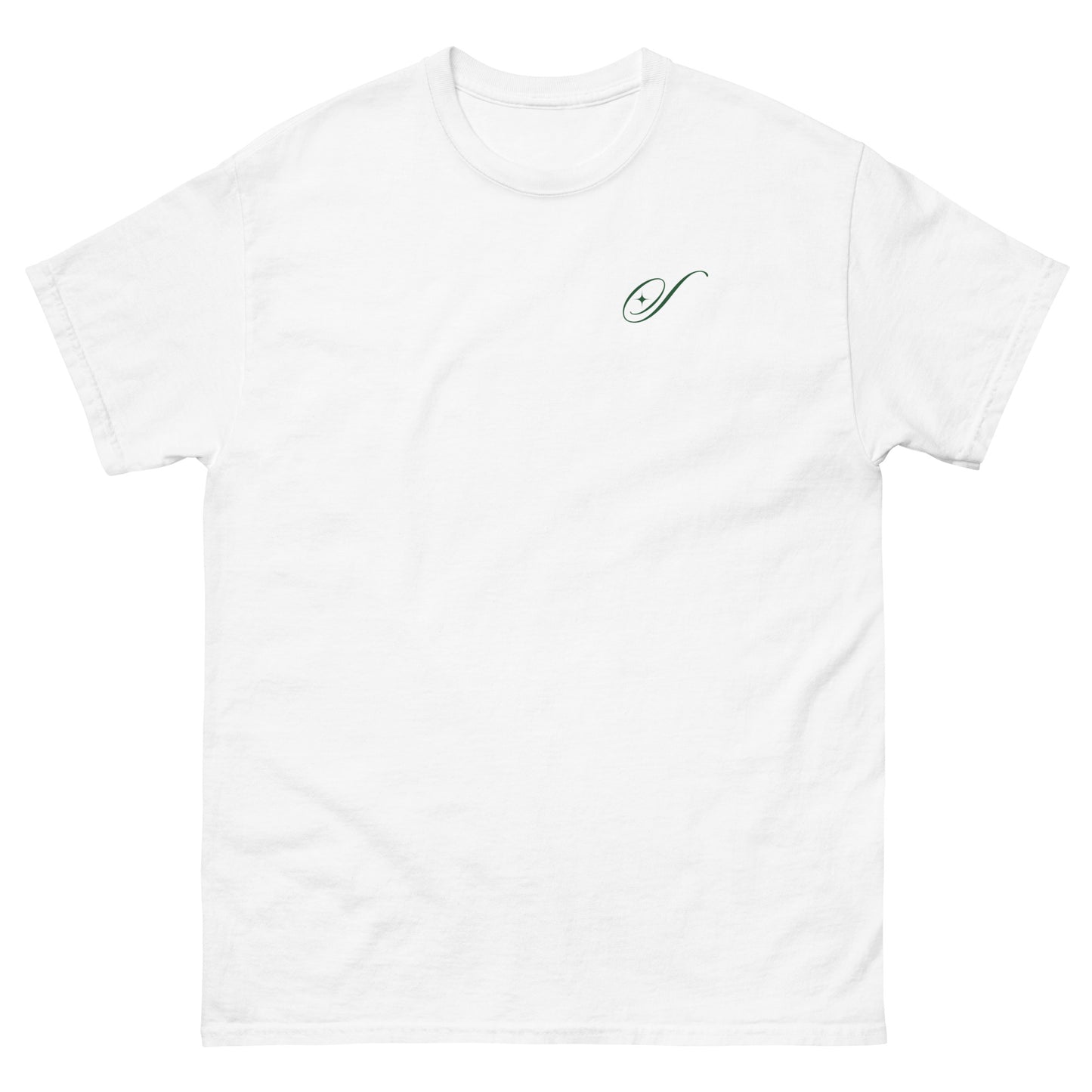 It Takes A Village Classic T-shirt - White / Emerald Green / Blue