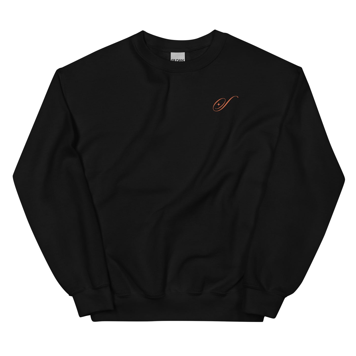 It Takes A Village Crewneck Sweatshirt - Black / Tan & Tangerine