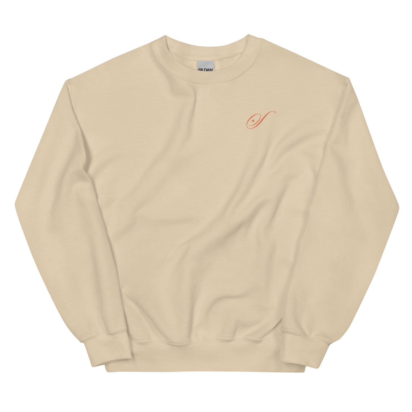 It Takes A Village Crewneck Sweatshirt - Black / Tan & Tangerine